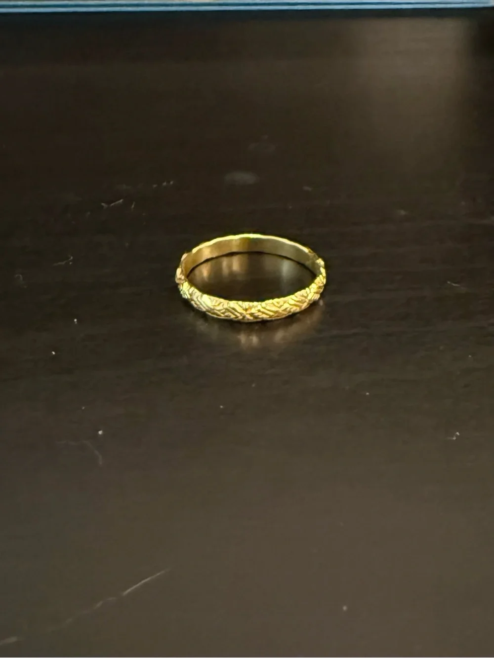 Gold plated ring size 9